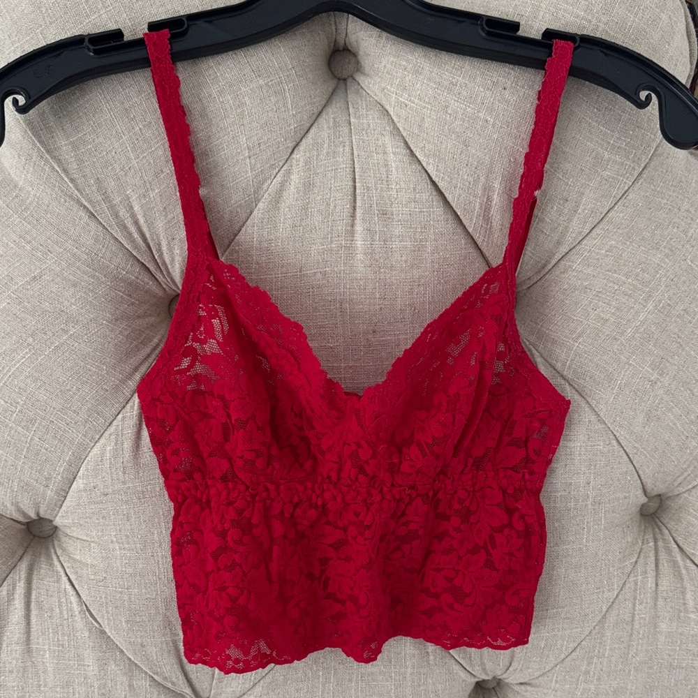Hanky Panky Scarlet Lace Bralette Top